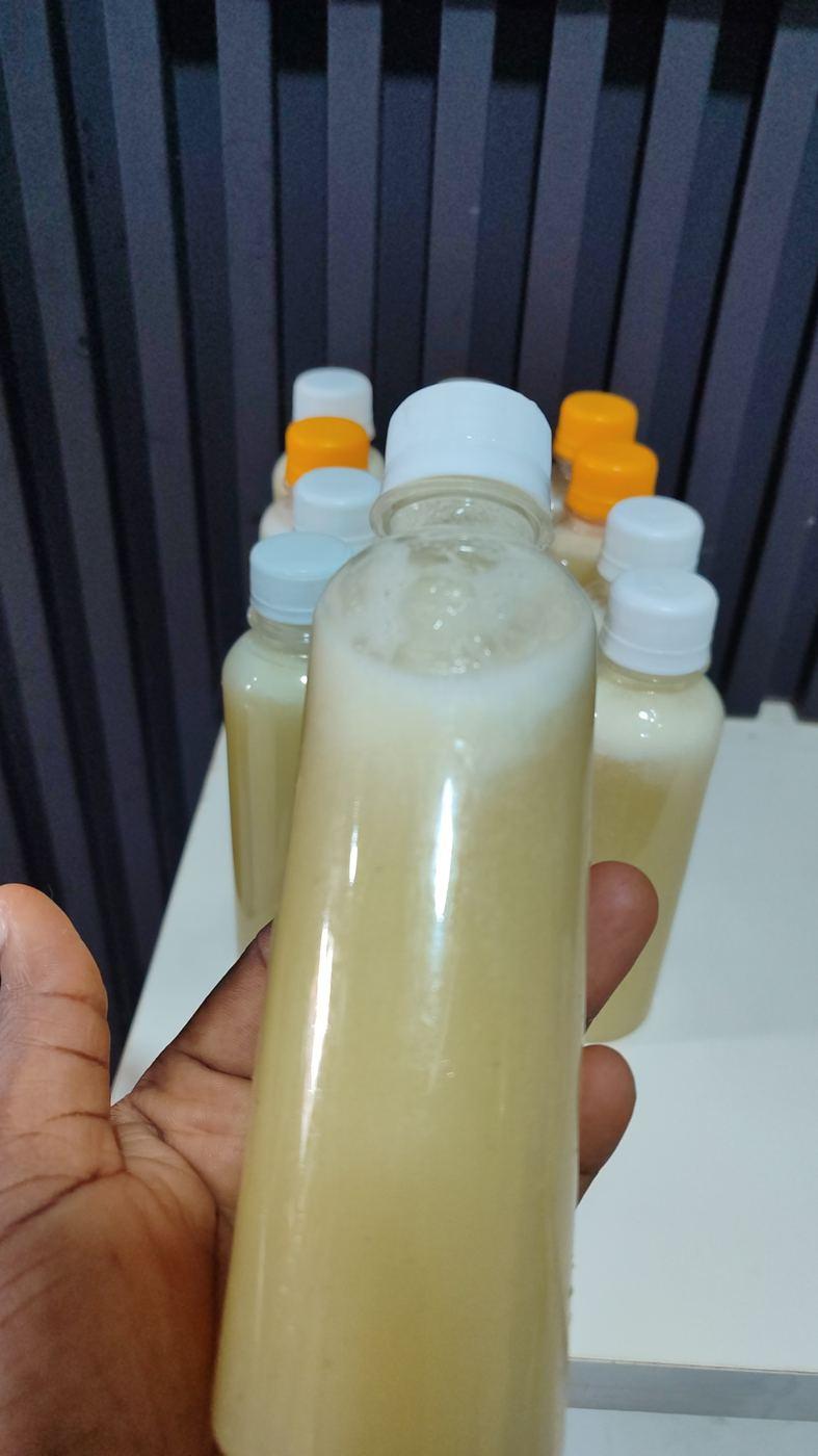 Homemade yogurt, bottled fresh for parties and resale
